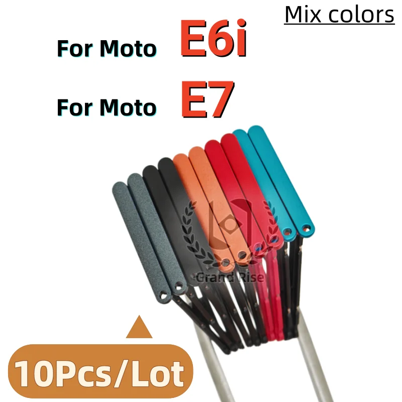 10Pcs，SIM Card Tray Slot Chip drawer Holder For Moto G6 Play G8 Power Lite E5 E6 E6S Play E6i E7 E7i Power E7 Plus E32 E32S