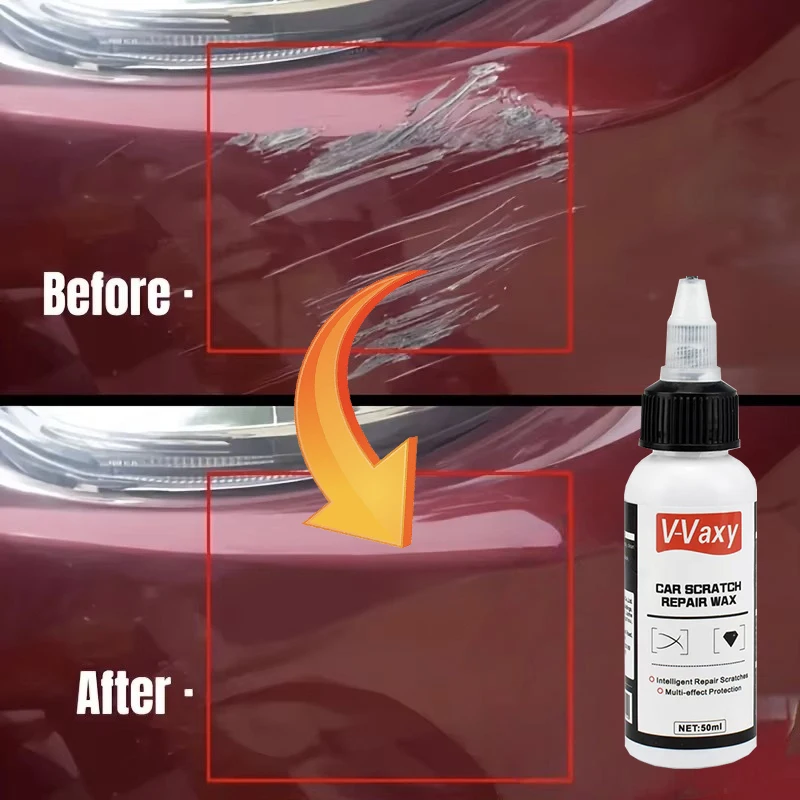 Cera reparadora de arañazos de coche utilizada para reparar rayas solares de coche, arañazos de uñas, blanqueamiento, seguridad de oxidación, no daña la superficie de pintura