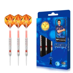 E MYTH Space Five 3pcs/Set Professional 90% Tungsten 18g/20g Soft Tip Darts and 22g/23g/24g/26g/28g Steel Tip Darts