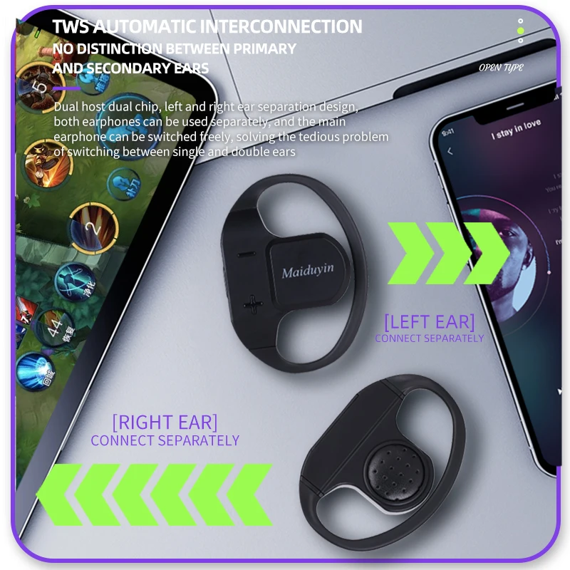 TWS K9 سماعات أذن رياضية بلوتوث 5.4 HIFI Bass سماعات لاسلكية تعمل باللمس حر اليدين سماعة إلغاء الضوضاء سماعة رأس مقاومة للماء