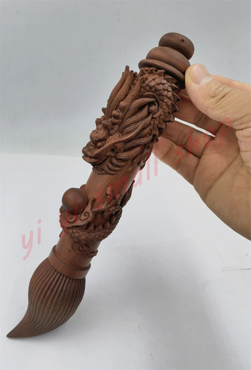 Taoist articles, lightning jujube wood, Panlong Wenchang pen, dragon pen ornament pendant, Taoist crafts