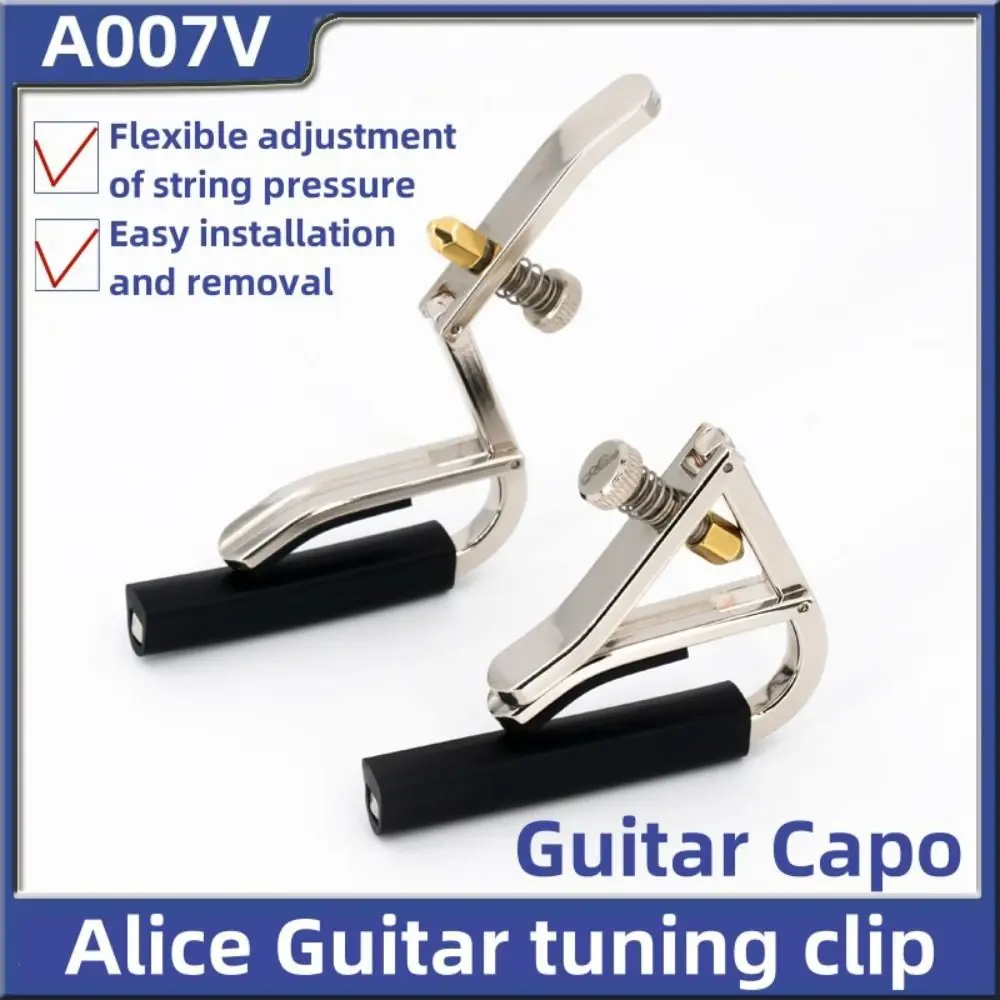 Pin Puller Design Gitarre Capo mit Plektrum Halter Ton Einstellen Gitarre Tuning Clip Legierung Tragbare Gitarre Schnell Ändern Klemme
