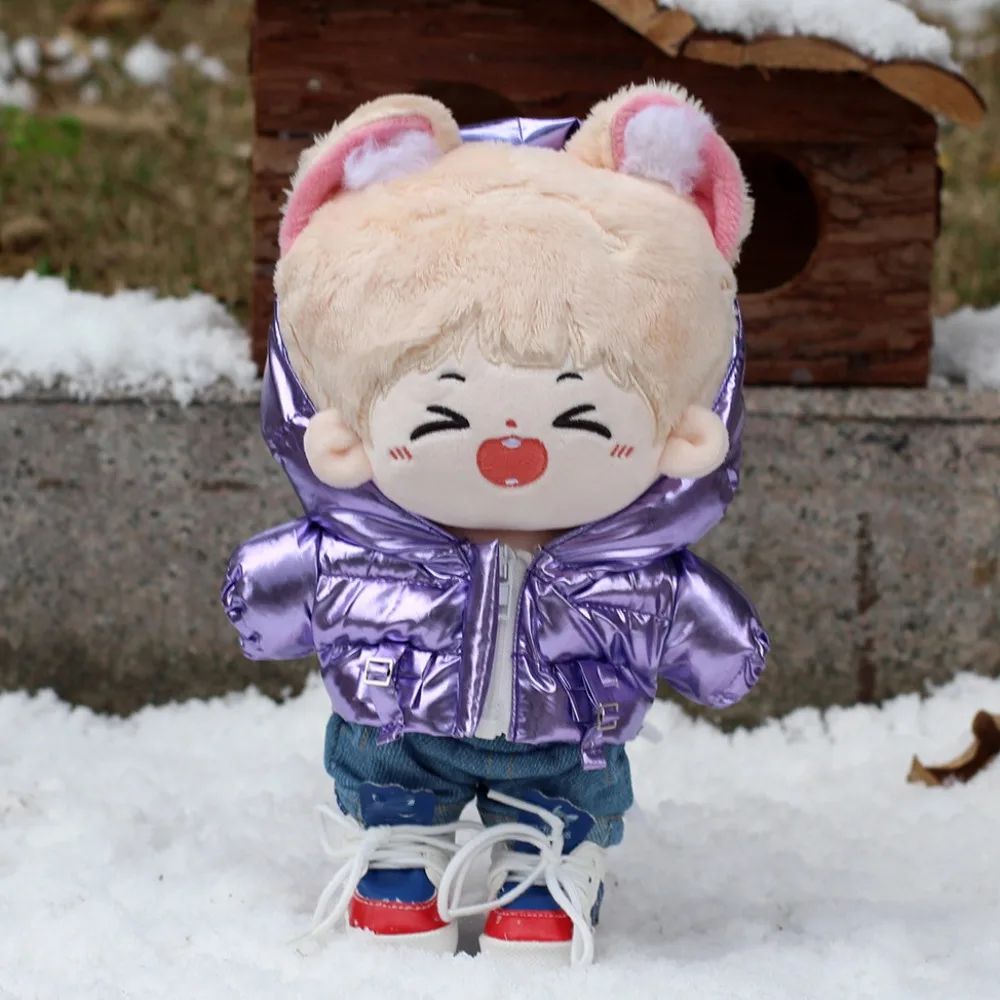 

Cotton-padded Jacket Cotton Doll Clothes Top Winter Plush Doll Clothes Hooded Mini No Attribute Doll Clothes Children's Gift