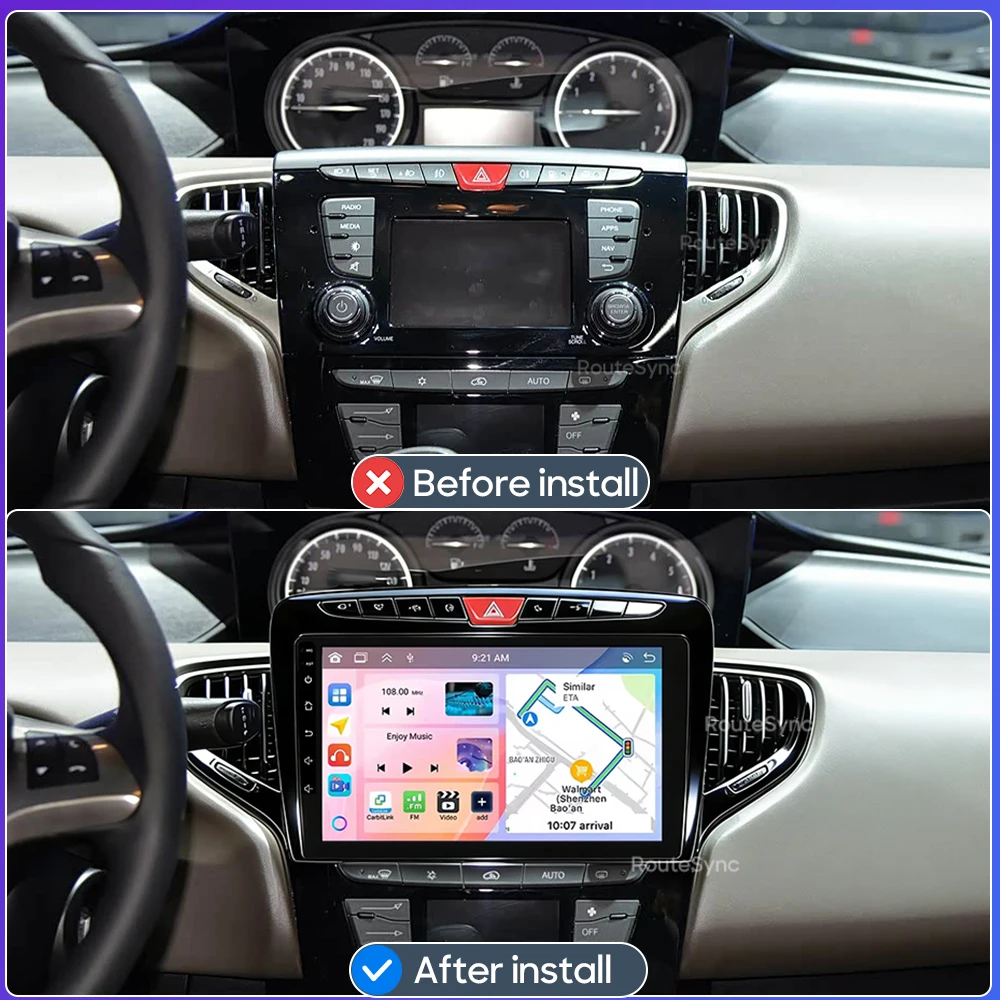 Android 15 Car Radio Multimedia Video Player Wireless Carplay Stereo For Lancia Ypsilon 2012 - 2020 Navigation GPS 2din DSP Wifi