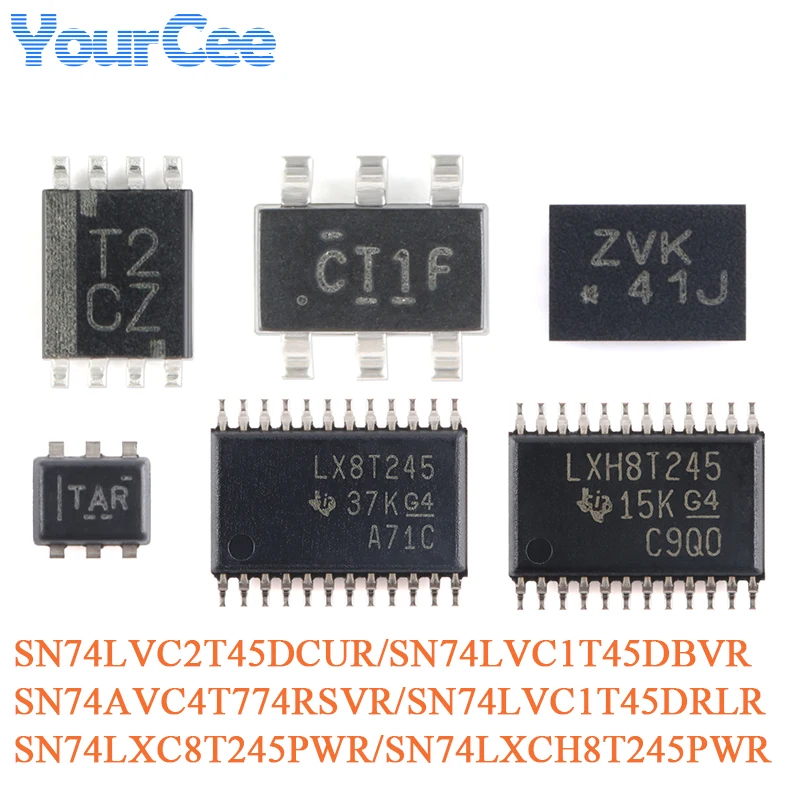 5pcs SN74LVC2T45DCUR SN74 SN74LVC SN74LVC2T45 VSSOP-8 3-state Output Dual-supply Bus Transceiver Chip SN74LVC1T45 DRLR DBVR