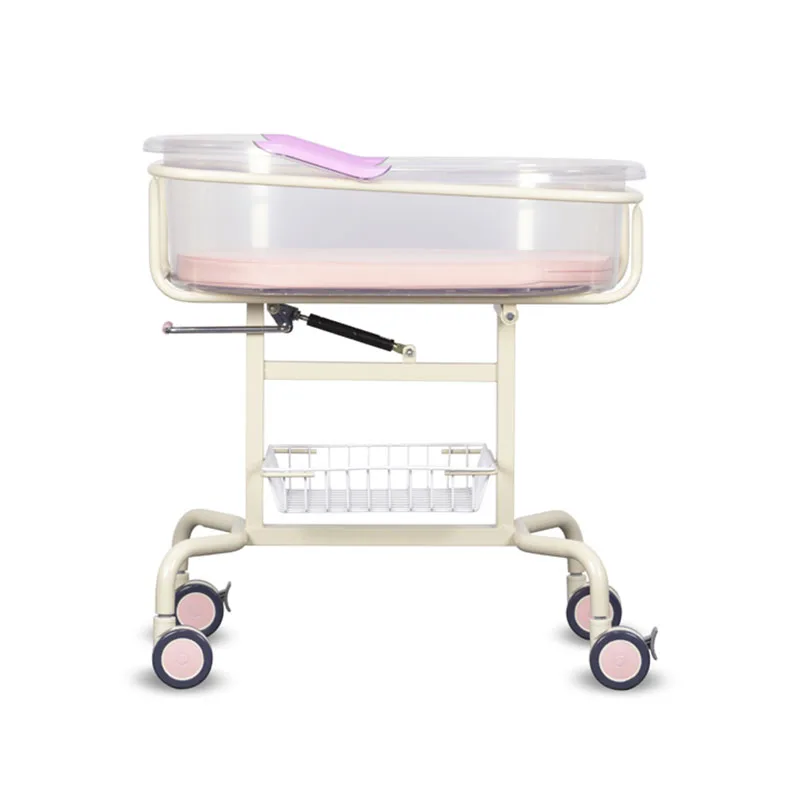 Factory wholesale price High Quality Abs Metal Medical Hospital Infant  Cribs Baby Bed