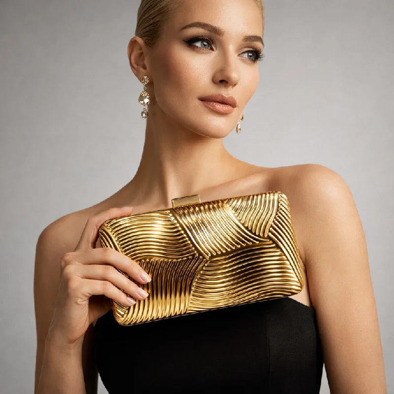 Borsa a tracolla in latta, nuo - Luxury Bags Gold recensione e prezzo