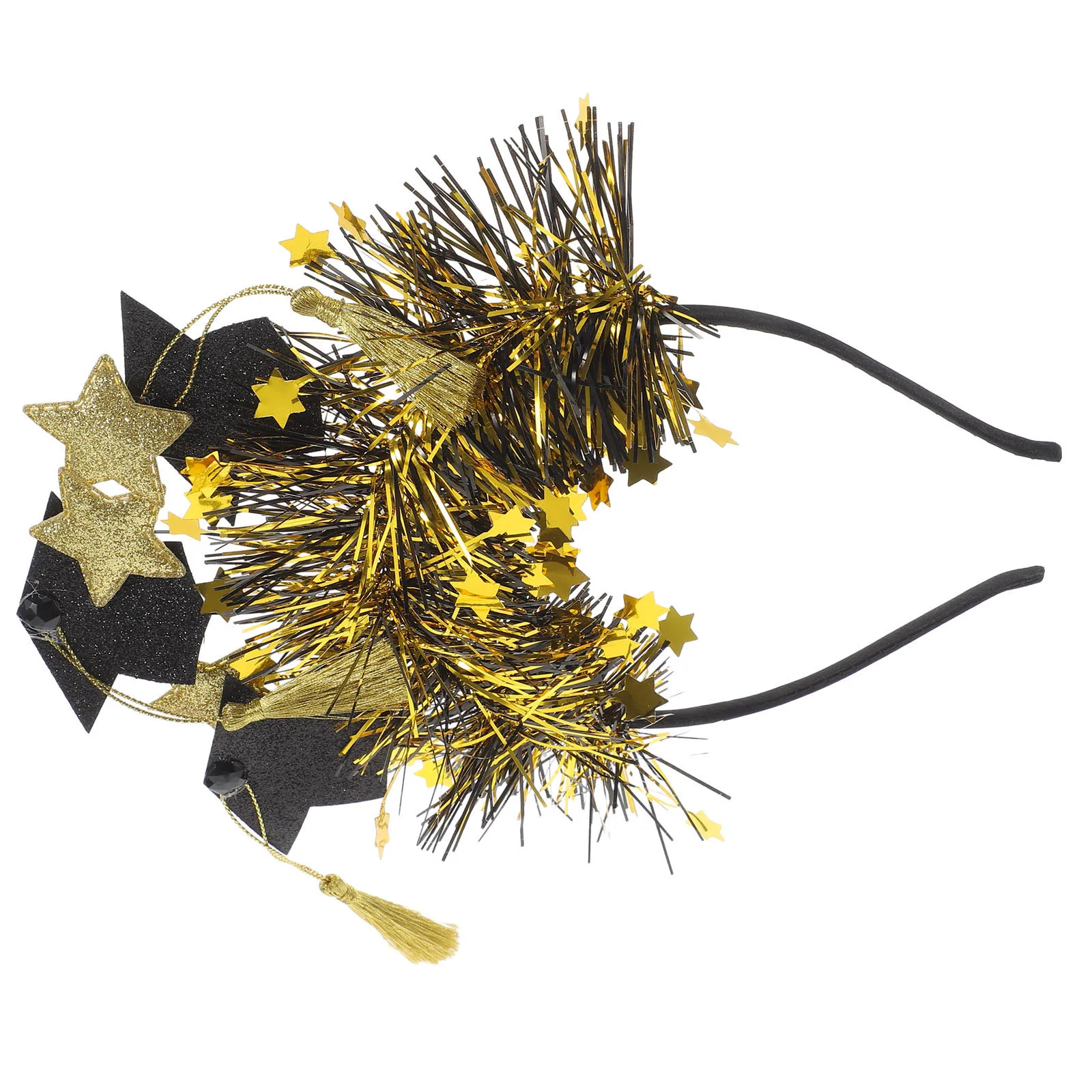 Grad อุปกรณ์เสริมผมหมวกหมอ Headdress Graduation ตกแต่งพู่ Hairband แถบคาดศีรษะ