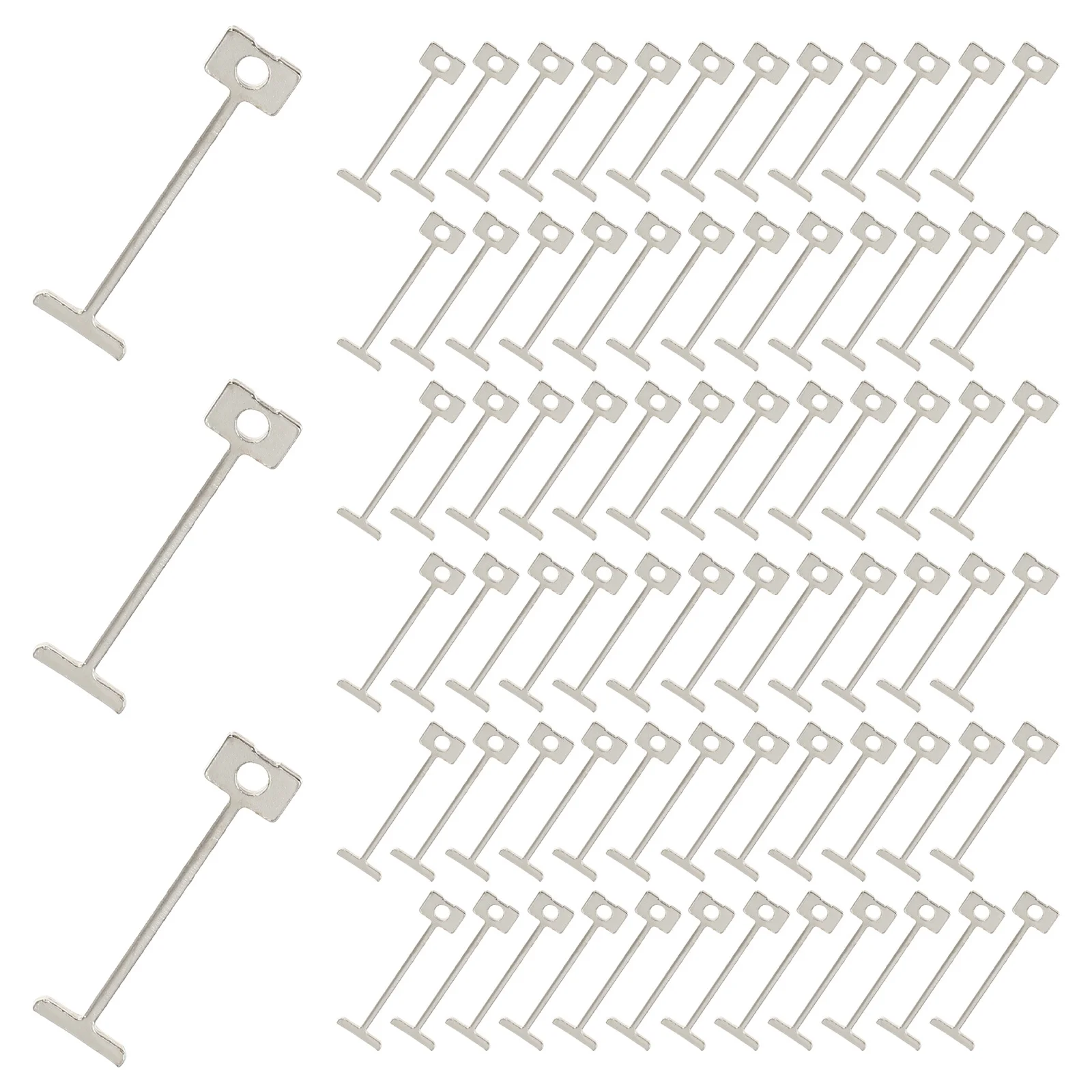 100 قطعة أداة تسوية البلاط دبوس فولاذي قابل لإعادة الاستخدام مضاد للتآكل أدوات تركيب ذاتية الصنع مجموعة نظام تسوية دبوس فولاذي #5