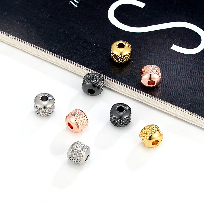Wholesale 10 Pcs/lot Stainless Steel Mesh Process Vacuum Plated Pineapple Beads DIY Spacer Beads for Jewelry Making