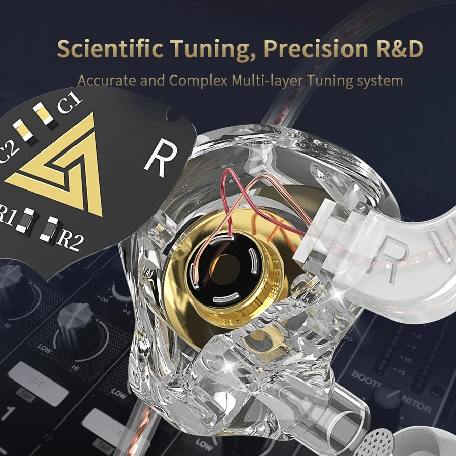 QKZ AKX 3.5 ملم سماعات أذن سلكية ديناميكية HIFI Bass سماعات أذن مراقب سماعة رأس رياضية مزودة بخاصية إلغاء الضوضاء