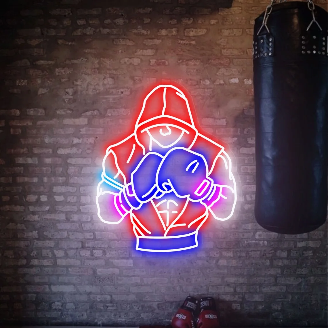 Boxing Neon Sign Boxing Gym Room Decor Custom Led Bar Sign Gaming Room Decor Boxing Wall Art Gift For Boyfriend