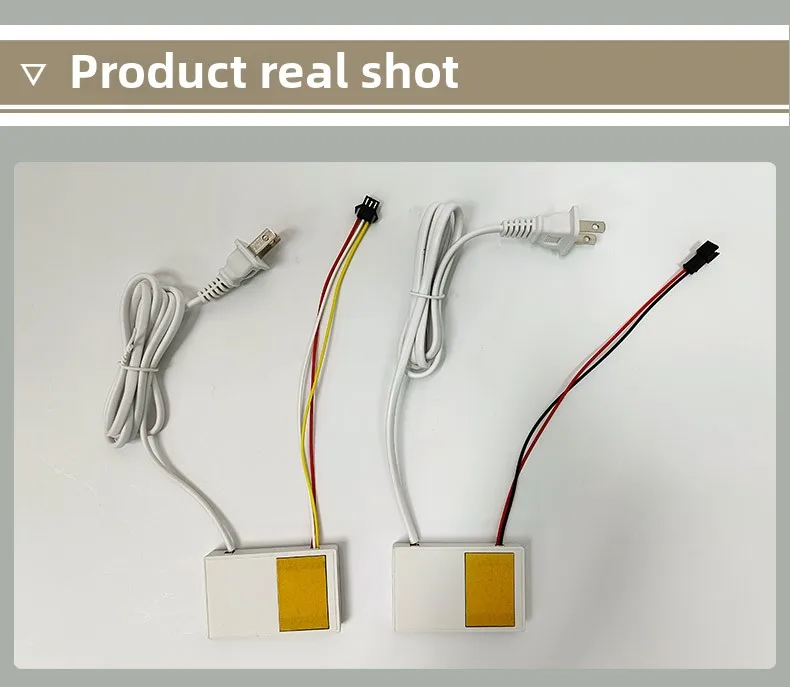 12V LED Smart-Spiegel Touch-Schalter-Set, geeignet für Badezimmerspiegel, Schminkspiegel, Lichthelligkeit einstellbar – Detail 11