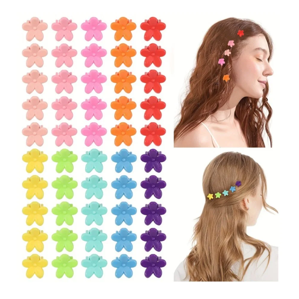 

Случайный цвет, 100 шт., матовые мини-заколки для волос с цветами, заколки для женщин и девочек, милые заколки для волос, зажим, подарки, детские аксессуары для волос