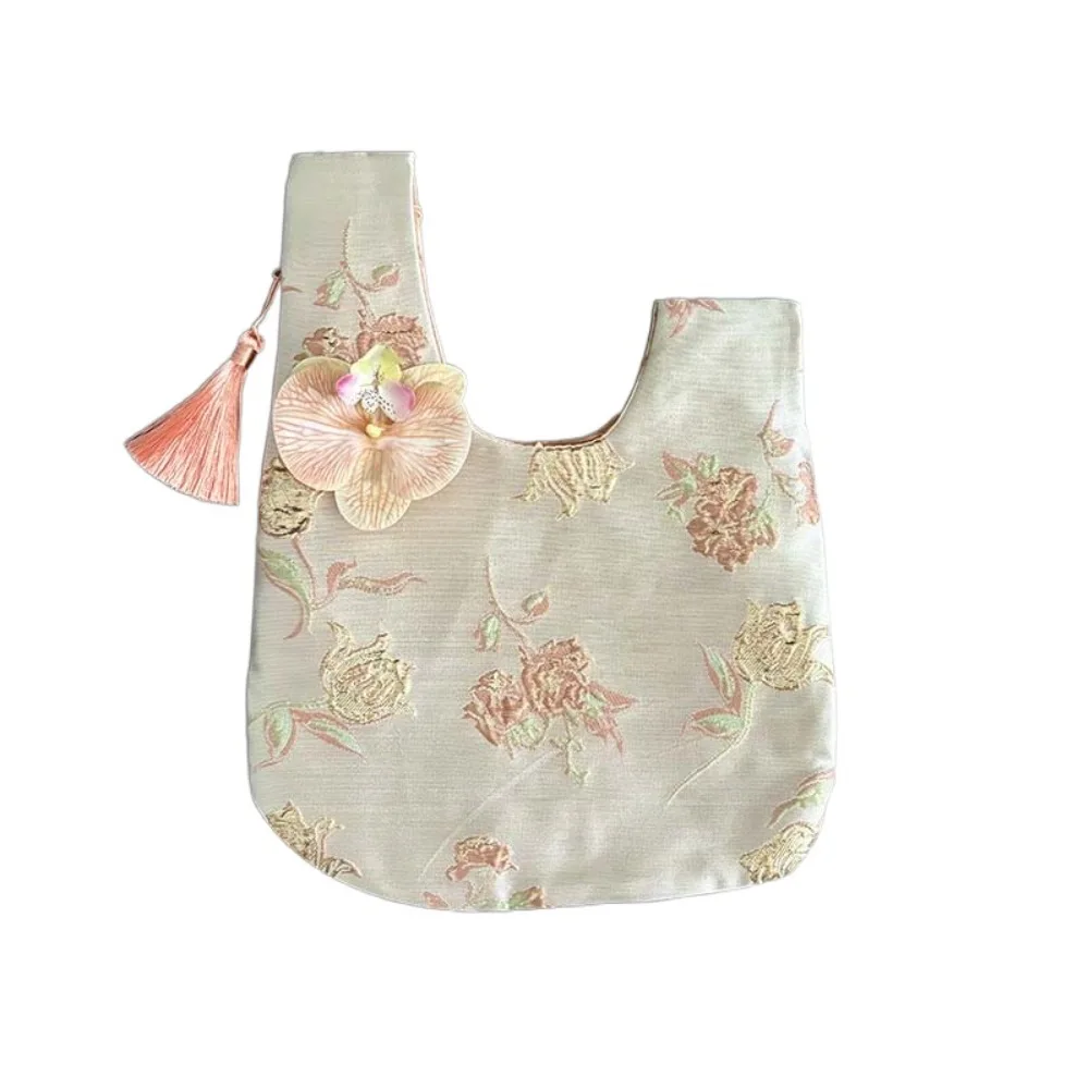 عنصر صغير الحقيبة شرابة عقدة حقيبة المعصم زهرة قلادة حقيبة مستحضرات التجميل حقيبة يد النمط الصيني الجديد حقيبة الغداء أكياس التخزين