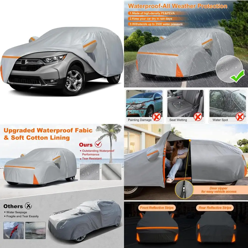 

All-Weather Custom Fit Car Cover for 2002-2025 Honda CR-V, UV Protection, Dust and Snow Resistant, Outdoor Windproof Protection