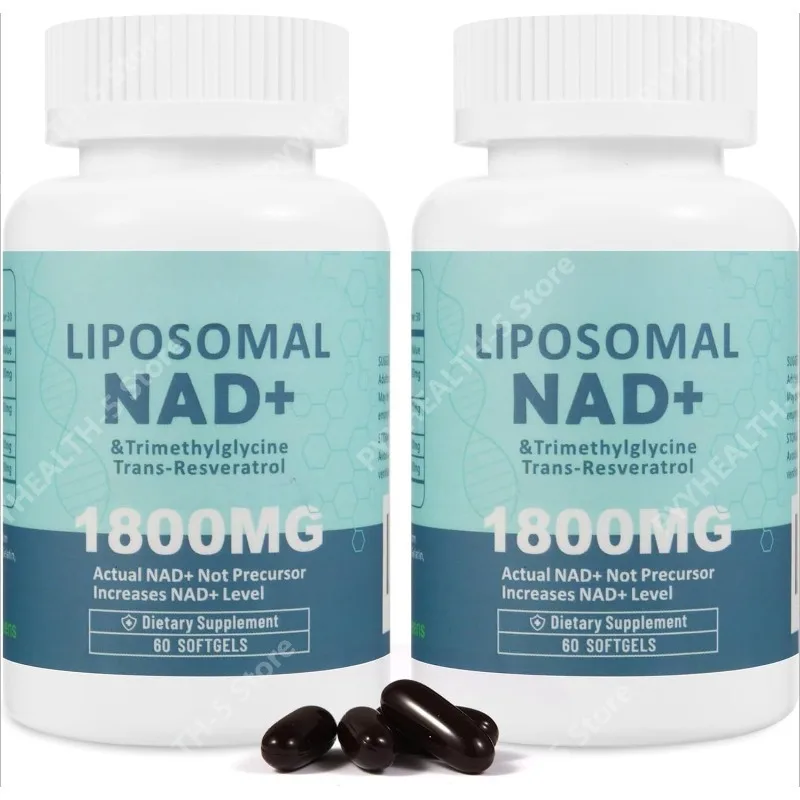 Liposomal NAD+ Supplement 2 Softgels Per Serving, with Replaces NMN, Boost NAD+, Aging Defense 60 Softgels