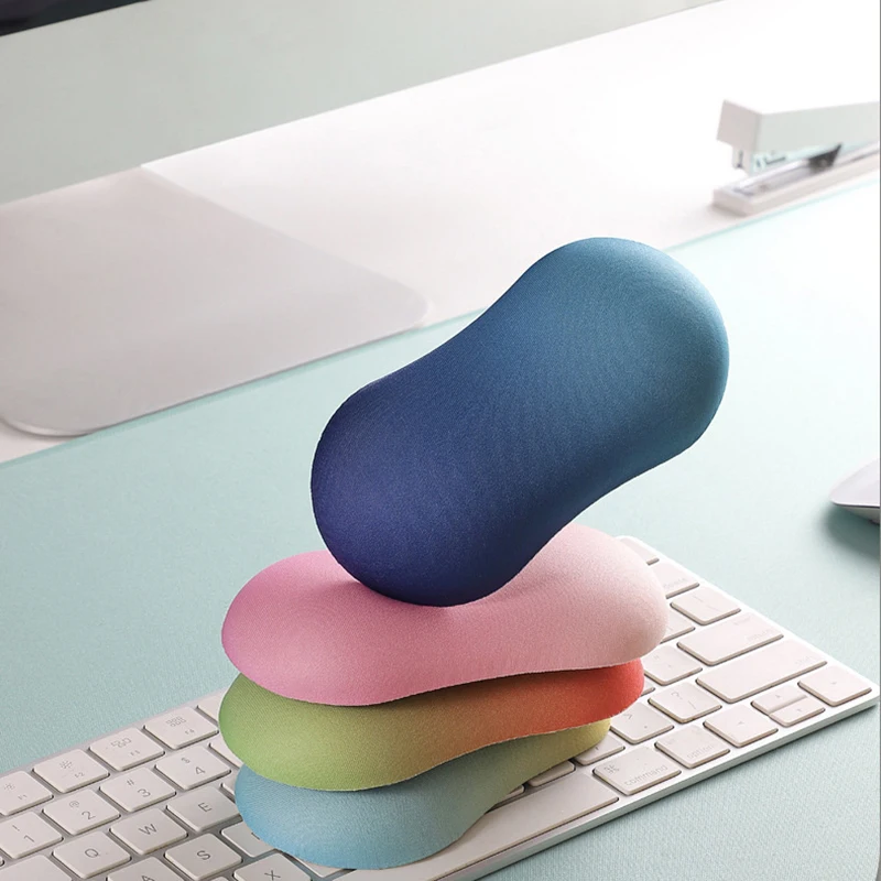 Desktop Mouse Wrist Rest Pad Silicone Mice Keyboard Hand Soft Cushion For Laptop Computer PC Hand Pillow For Office Students