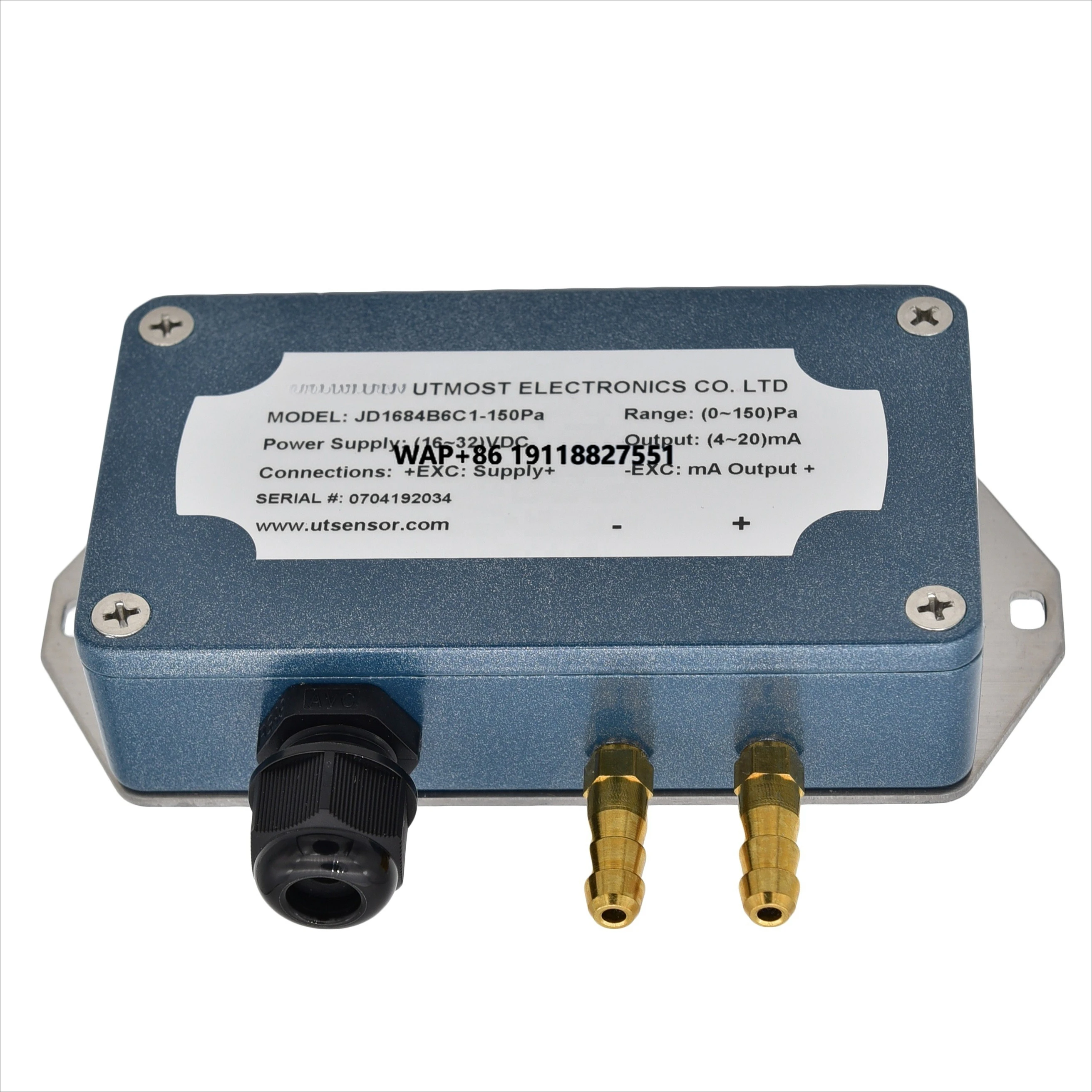 

High Quality 4-20mA Analog Output Differential Pressure Sensor for Meteorological Monitoring