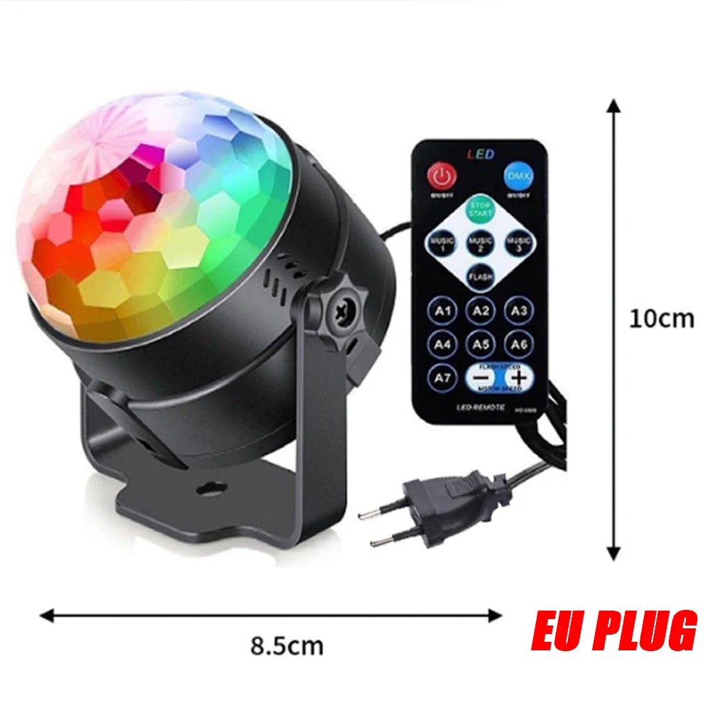 LED-podiumdisco Licht Roterende DJ Ball Strobe Kleurrijke Magic Dance Car Ambient RGB Kerstcadeau Party Club Car Laser Show Lamp