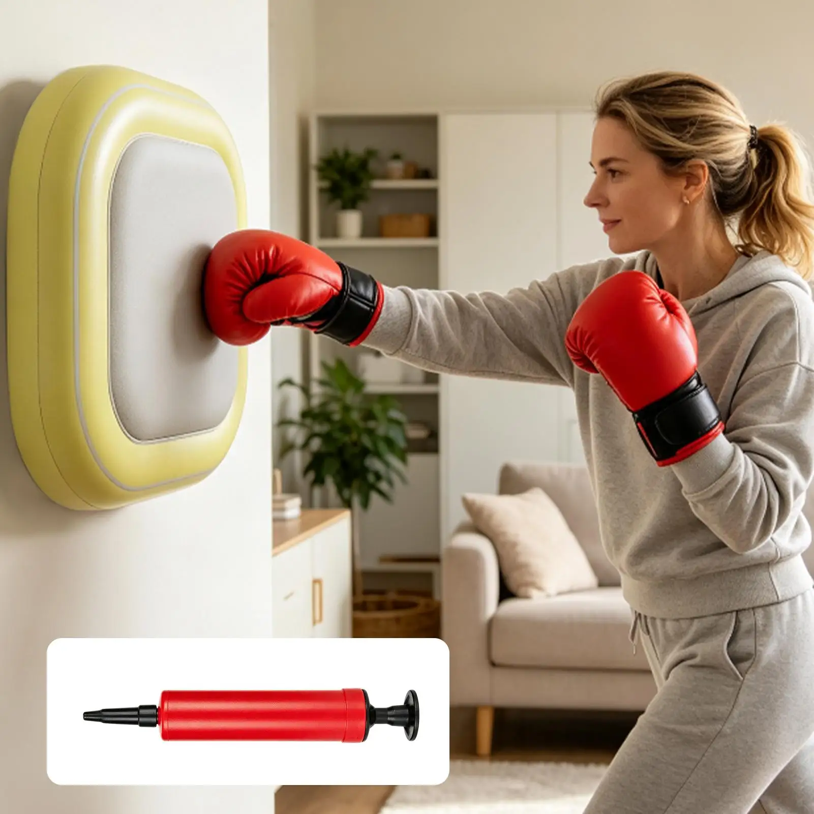 Picture 4: Wall Punching Pad Portable Non-Slip Shock-Absorbing Inflatable home stress relief combat training equipment