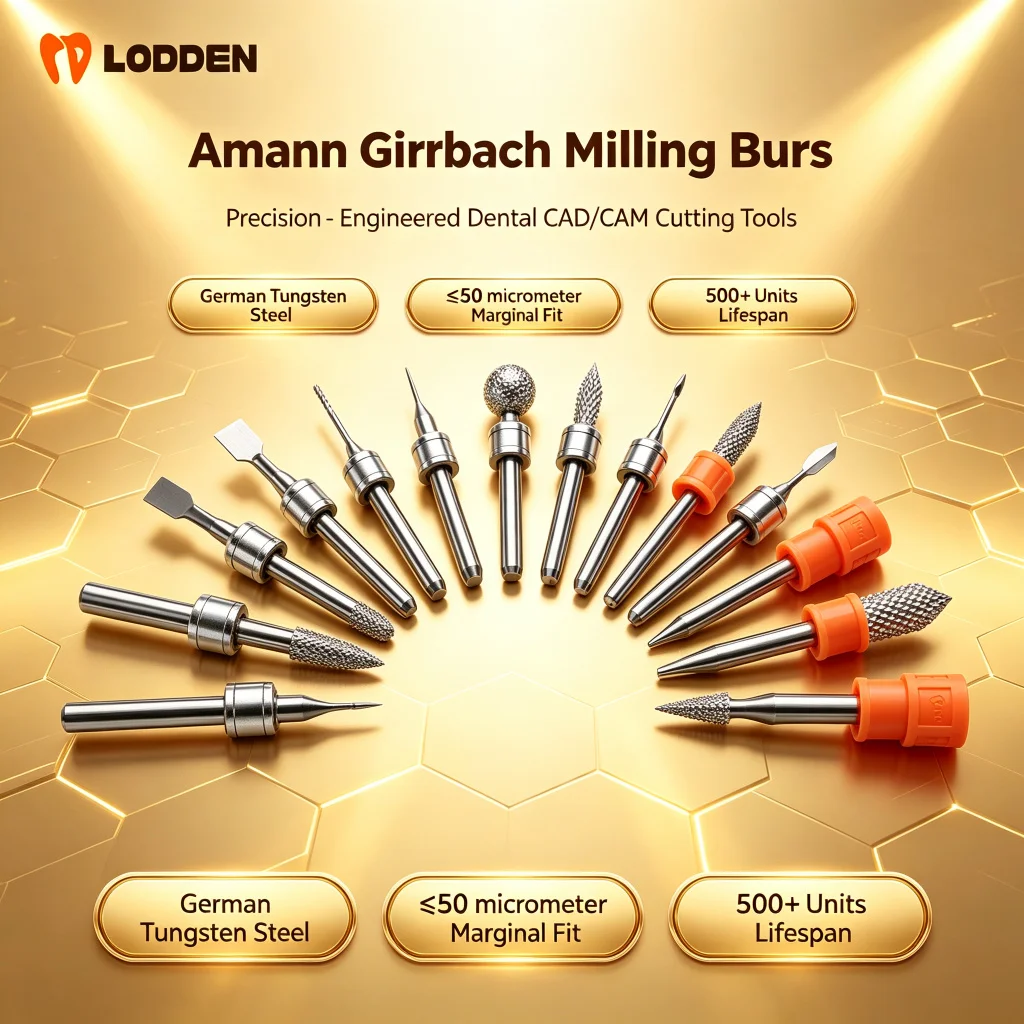 For Amann Girrbach Dental Milling Burs Diamond Tool CAM CDM Bur D3 Grinding Material Drills for Zirconia PMMA Lithium Disilicate