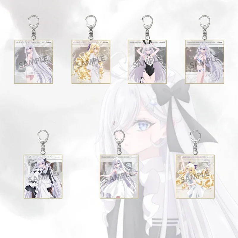 Anime Playing Death Games to Put Food on the Table Acrylic Pendant Keychains Yuki Kinko Accessories Hanging Jewelry Gifts