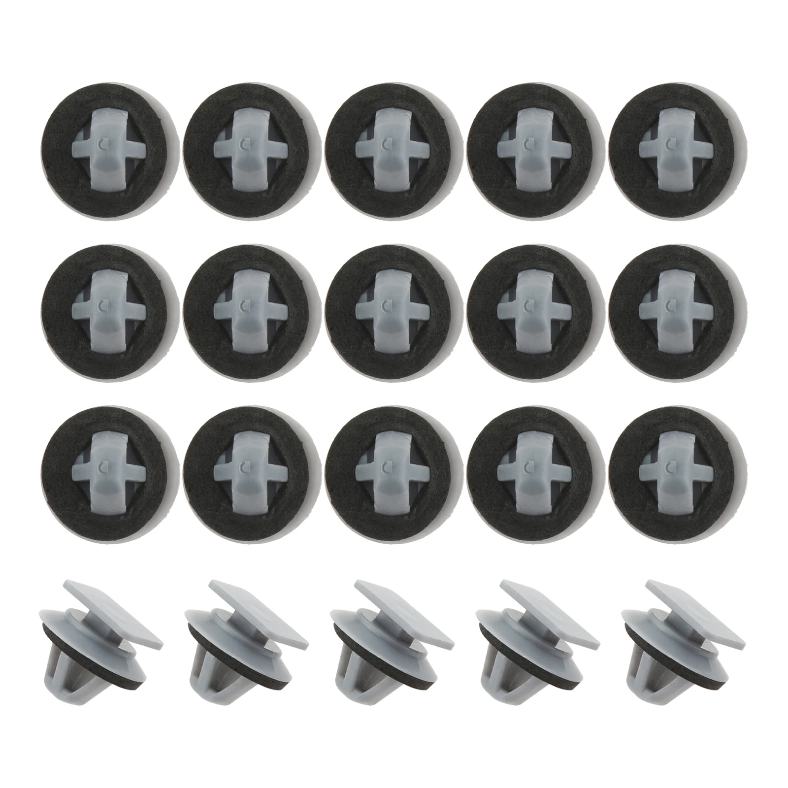 20pcs Gray Nylon Car Replacement Sealer Clip Parts Auto Fastener Interior Accessories for Mazda CX-5 2013-2016 KD53-51-SJ3A