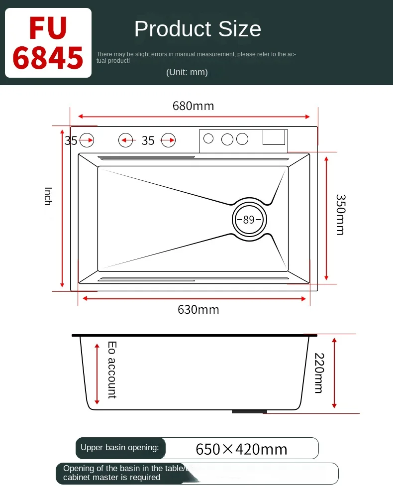 Fregadero de cocina de cascada multifunción moderno, gran oferta, impuesto incluido mexicano, un solo cuenco de acero inoxidable 304, cocina de lluvia negra