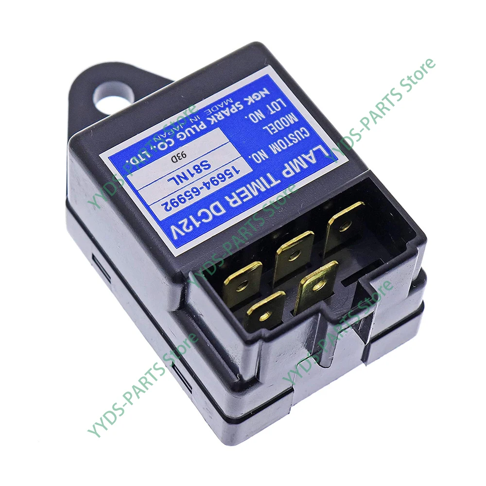 15694-65992 Lamp Glow Plug Lamp Timer 12V Time Relay for Kubota D1005 D1105 D1305 D1403 15694-65990 S81NL Relay SBA385870500