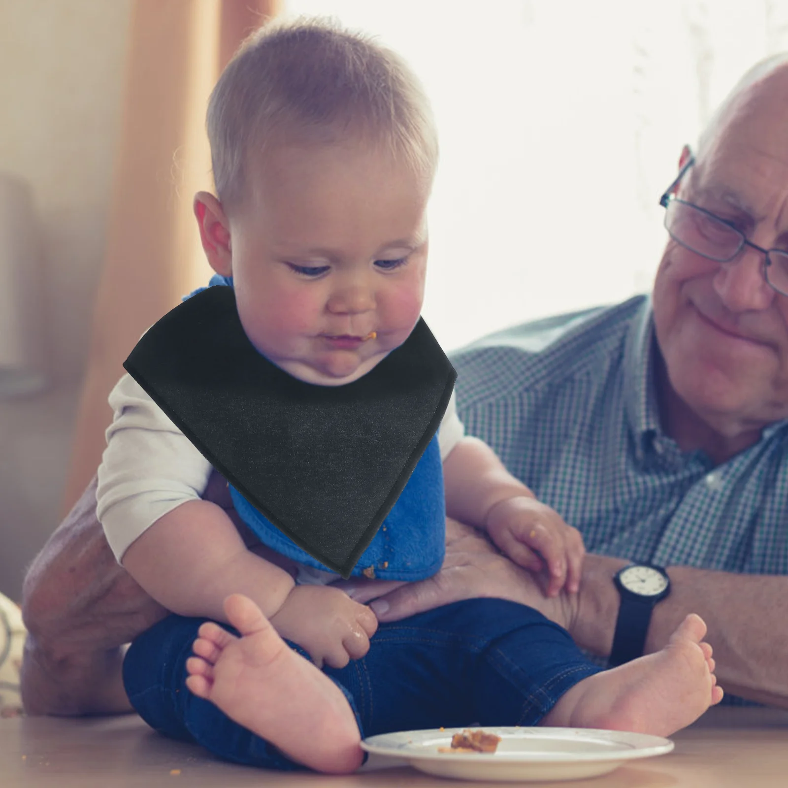 8Pcs Baby Bibs Newborn Cotton Triangle Scarf Lightweight Saliva Towel Feeding Bibs Soft Comfortable Saliva Towel