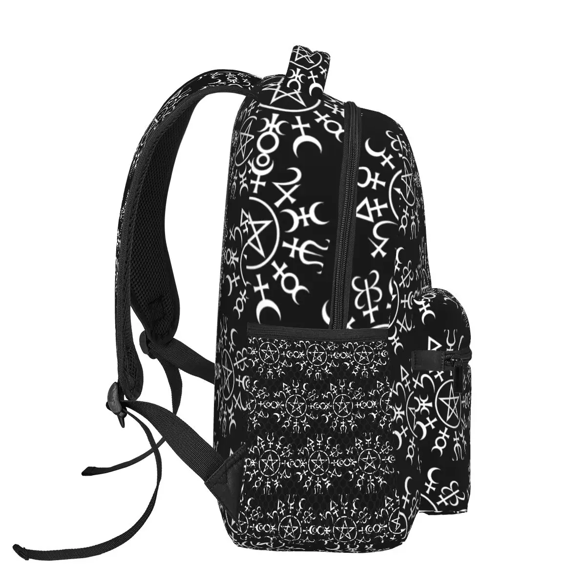 ลึกลับซาตาน Pentagram กระเป๋าเป้สะพายหลังชายหญิง Bookbag นักเรียนโรงเรียนกระเป๋าการ์ตูนกระเป๋าเดินทาง Rucksack กระเป๋าสะพายขนาดใหญ่ความจุ