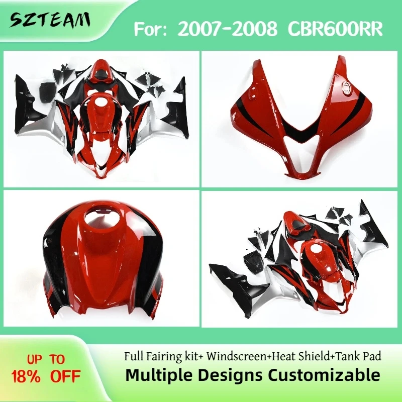 

Motorcycle Fairings for Honda CBR 600RR 2007 2008 Sportbike ABS Plastic Fairing Kit CBR600RR 07 08 Pro
