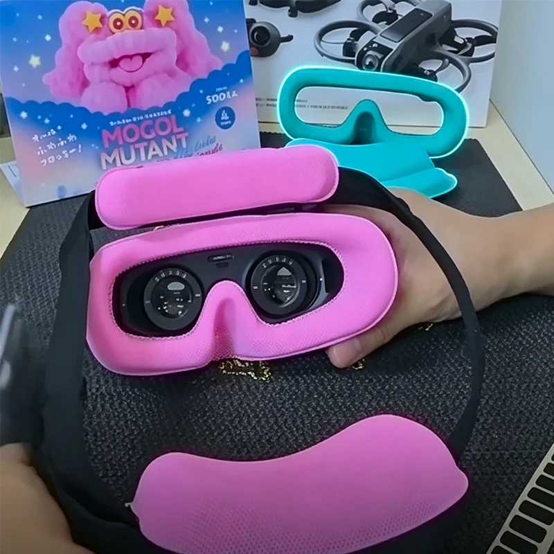 For DJI Goggles 3 Dustproof Protection Cover Face Cover Replace Mask Head Cushion Sponge Eye Pad AVATA 2 Flight Glasses G3 Kit