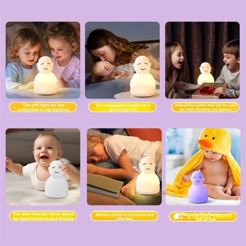 FFYY-Breathing Buddha Lamp Breathing Lamp Guided Visual Meditation Tool For Mindfulness,Anxiety Relief Restful Sleep