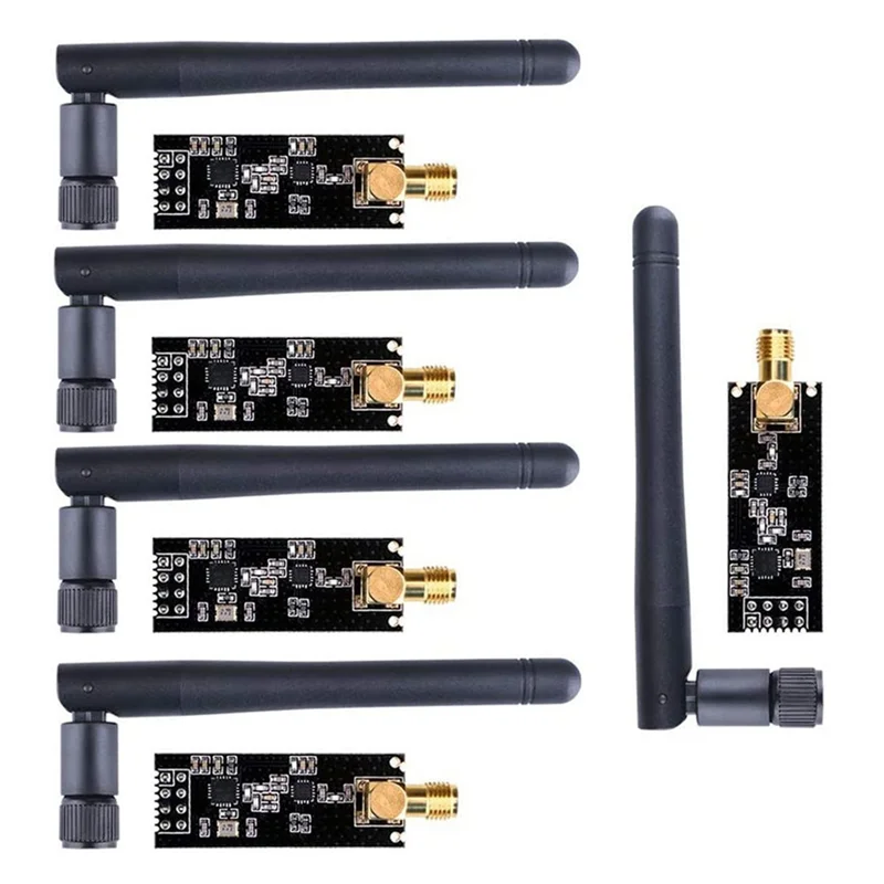 

AC18 (гарантия) NRF24L01 + PA + LNA беспроводной радиочастотный модуль приемопередатчика с антенной, дальность действия 1100 метров, 5 шт.
