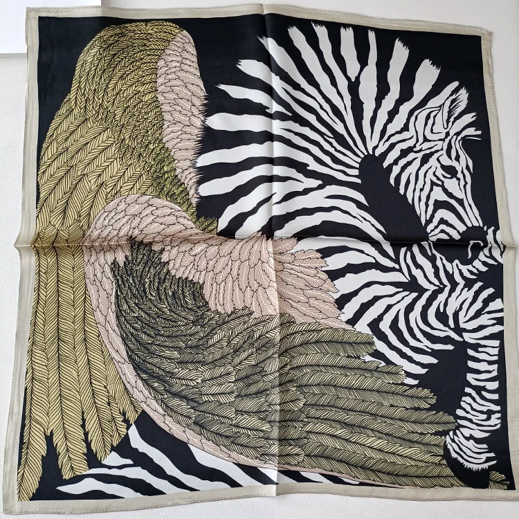 satin-mulberry-silk-scarf-12mm-women-small-bandanas-shawl-hair-neck-accessories-women-foulard-femme-53cm-53cm-horse-print