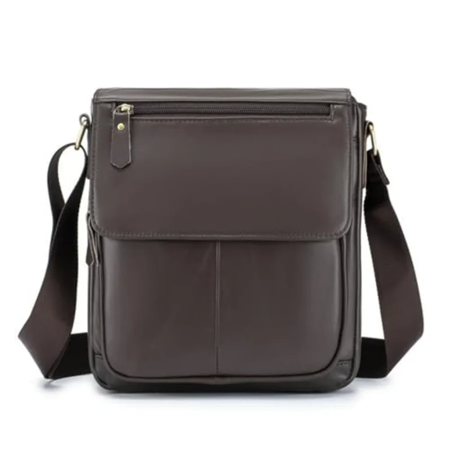 Genuine Leather Messenger Crossbody Shoulder Bag for Men Man Purse Satchel Travel Handbag Work Business