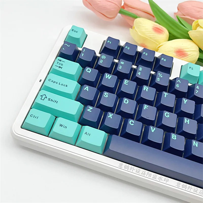 Tiffany PBT Keycap 120 Keys Cherry Profile Mechanical Keyboard Two-Color Injection Molding Custom Mx Switch 61 64 68 87 108 Key