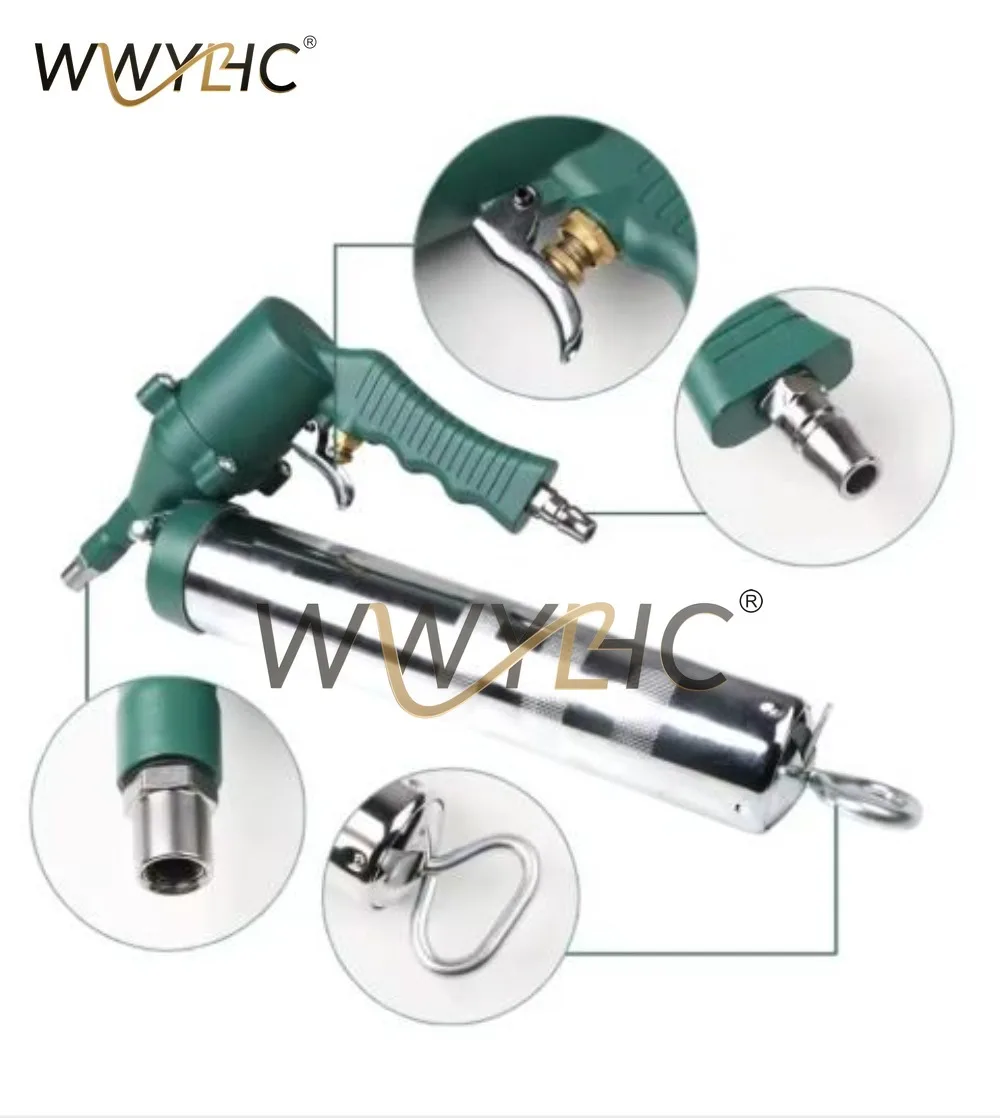 400CC Pneumatic Grease Gun Portable Pneumatic Compressor Pump Grease Gun for Lubricating Various Car Excavators and Ships 3
