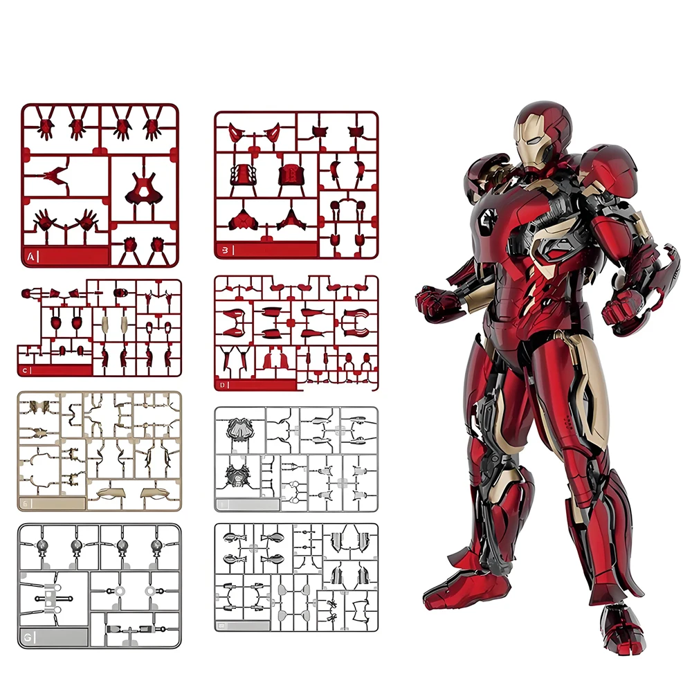Fondjoy Iron Man Mk45 Assembled Model Toy Set 1/12 Joint Movable Collectible PVC Model Action Figure Children Birthday Gift