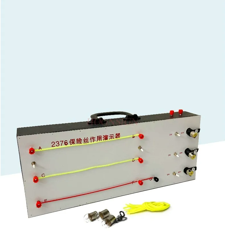 1 Juego de nuevo instrumento de enseñanza de física y experimentos eléctricos demostradores de función de fusible