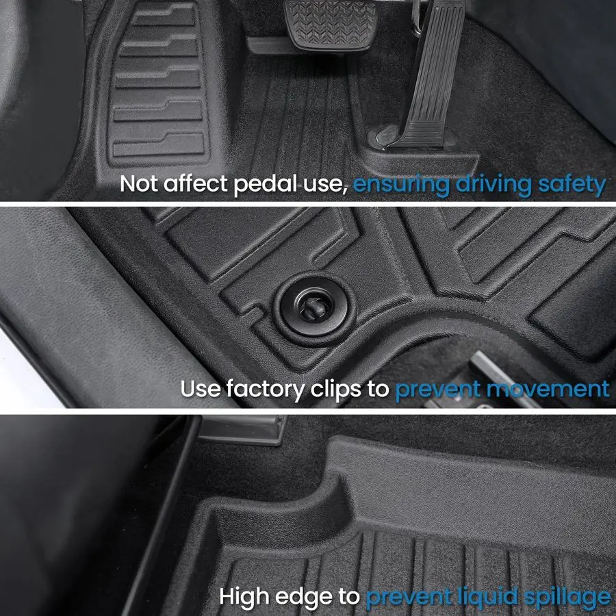 مجموعة الحصير لسيارة Toyota RAV4 20192025 تتضمن واقي عتبة الباب الإضافي الهجين، TPE لجميع الأحوال الجوية، حصيرة مسند الظهر، بطانة البضائع للسيارة #4