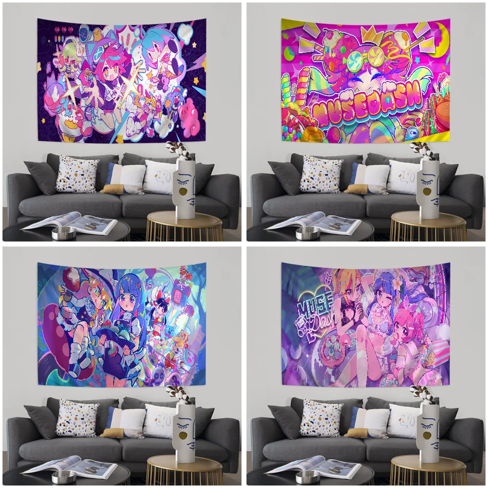 

Muse Dash Anime Tapestry For Living Room Home Dorm Decor Home Decor