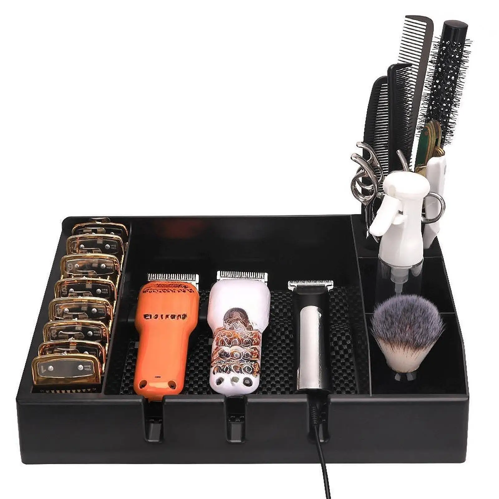 Barber Clippers Case Collector Multifunctional Haircut Case Organizer Shelf Anti Slip Hair Trimmer Holder for Barber Supplies