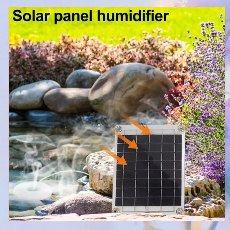 

Solar Panel Humidifier 10W Single Sided Portable USB Atomizer Energy Saving Moisturizing Water Pump Gardening Supplies-[A04I]