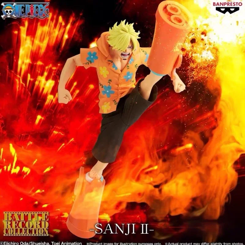 

Новинка 2024 года, оригинальная модель Bandai Spirits, украшение, цельная коллекция боевых пластинок-Санджи И, аниме, мультяшные подарки, игрушки