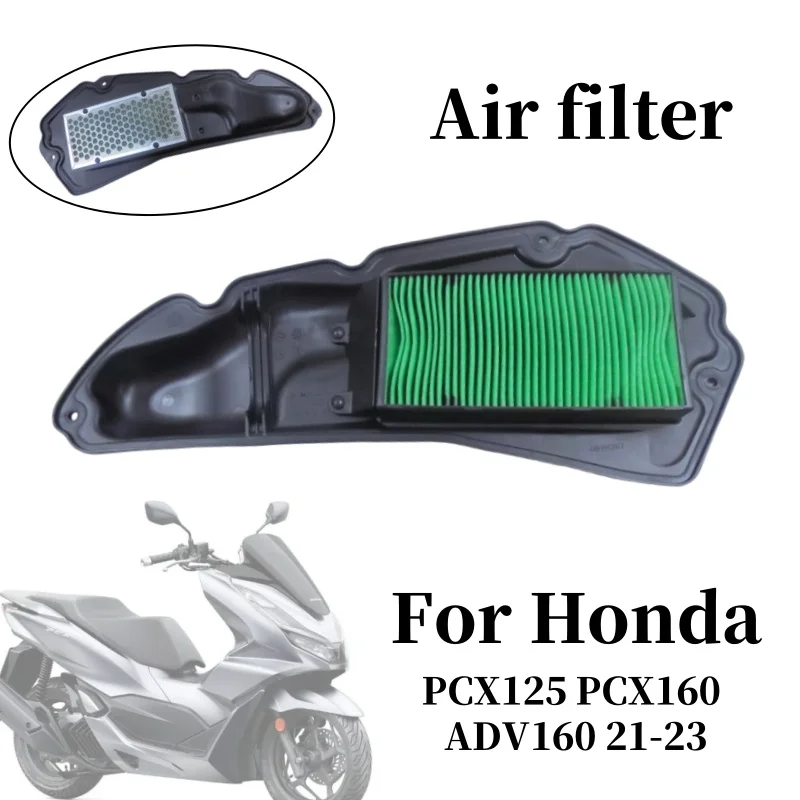 

Motorcycle Accessories Large Flow Air Filter Element For Honda PCX125 PCX160 PCX 125 PCX 160 2021- 2023 Washable Intake Cleaner