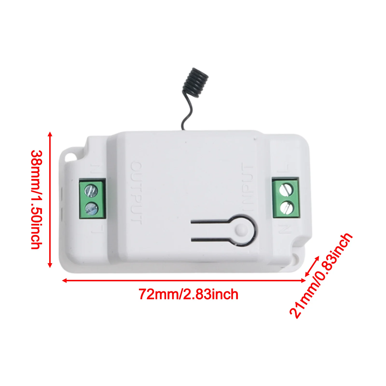 2.83 X 1.5 X 0.83 Inches Remote Control Kit Circuit Breaker Light Control System Compact Receiver Design Easy Pairing Process