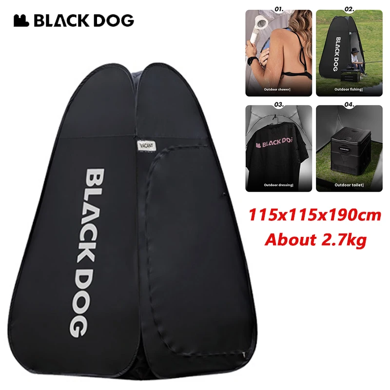 

Naturehike BLACKDOG Outdoor Changing Tent Quick-open Waterproof Ultralight 210D Polyester Camping Travel Mobile Toilet Portable